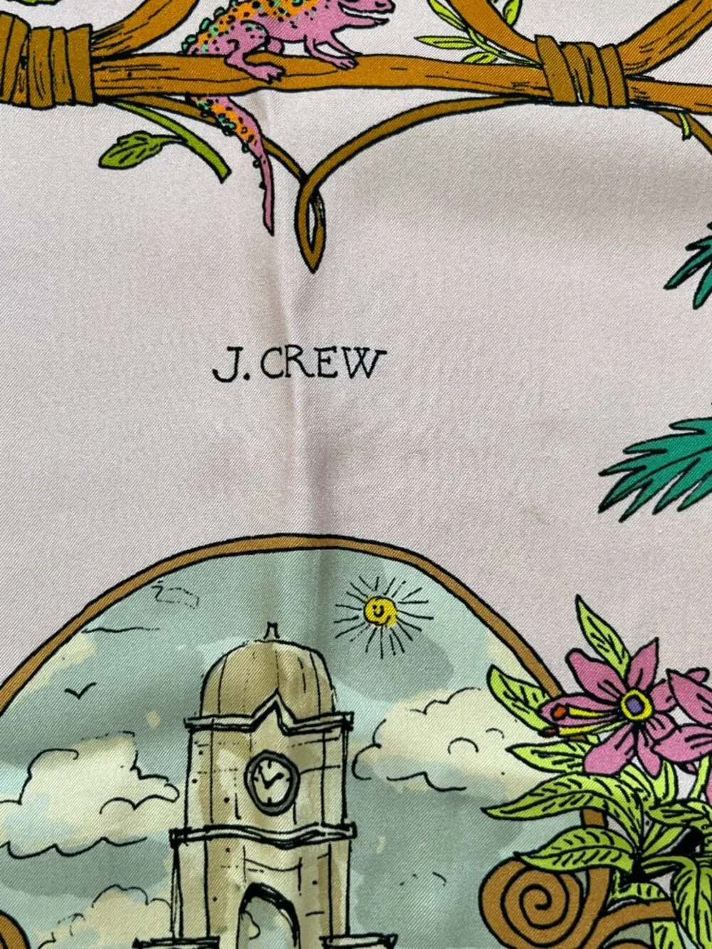 J. Crew Limited Edition Palm Beach Silk Scarf NWT